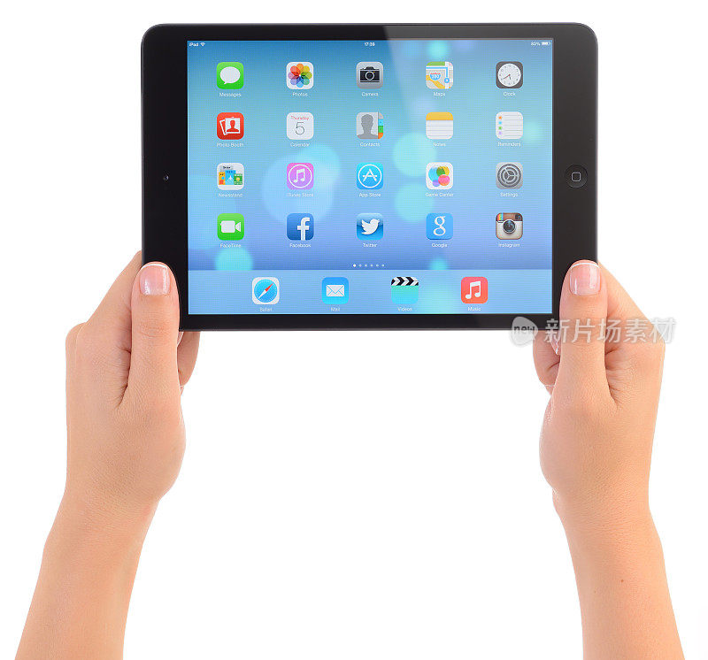 苹果iPad Mini上的新iOS 7操作系统